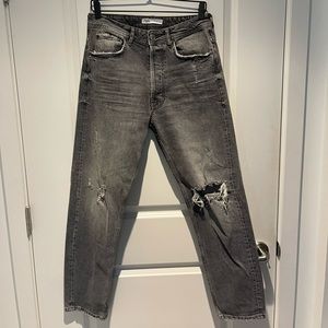 Zara destroyed jeans